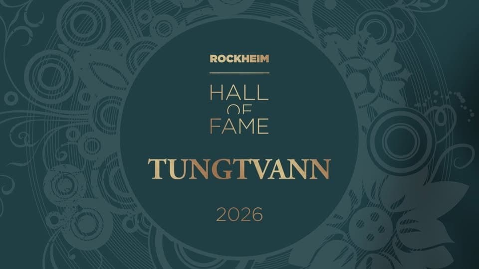 An image of text that says "ROCKHEIM HALL OF FAME TUNGTVANN 2026"