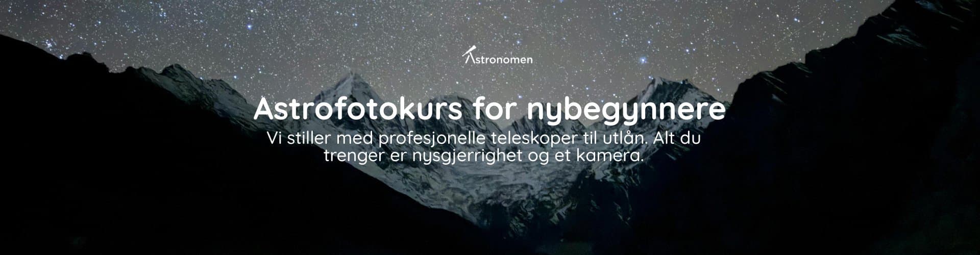 Astrofotokurs for nybegynnere