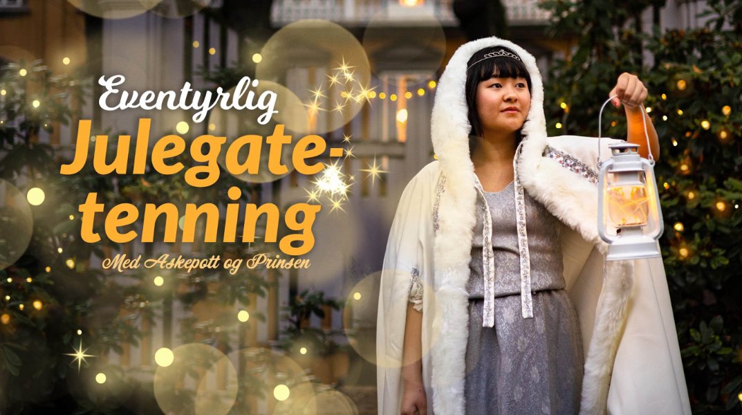 Eventyrlig julegatetenning med Askepott og Prinsen