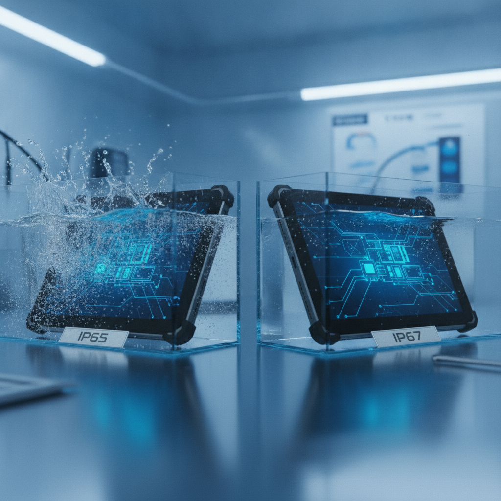 IP Rating Guide for Industrial Tablets: IP65 vs IP67 Explained