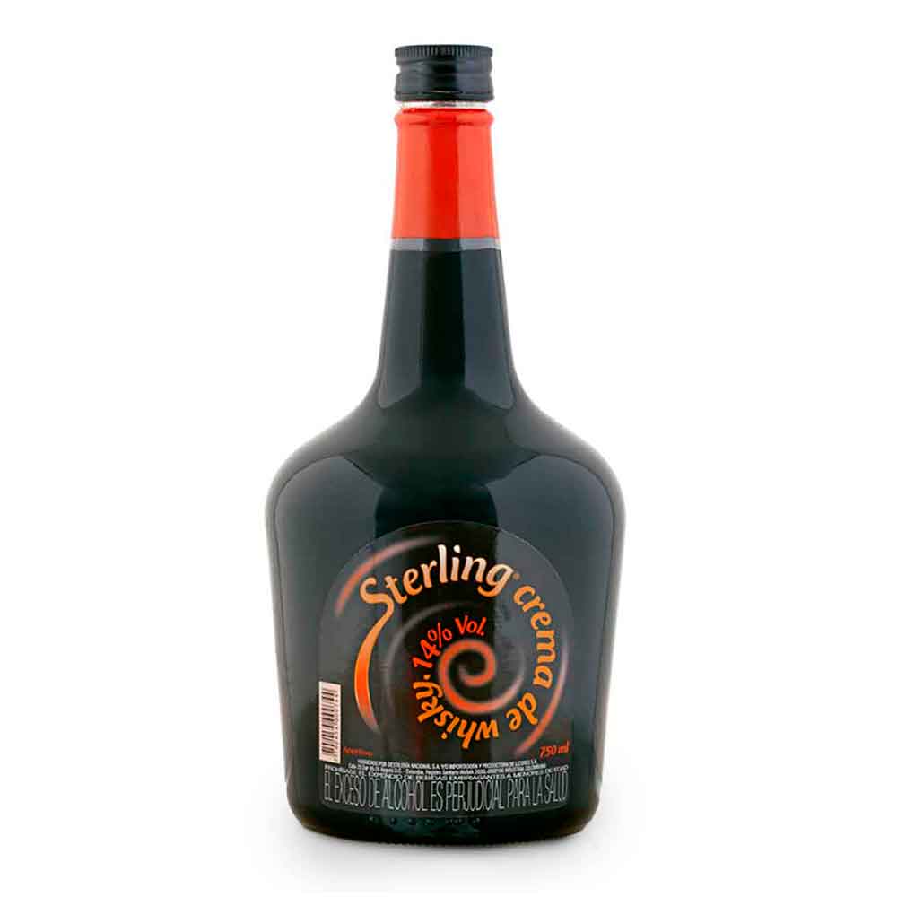 Crema De Whisky Sterling 14% Botella x 750 ml