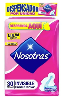 Nosotras Invisible Rapigel Paquete x 30 Und