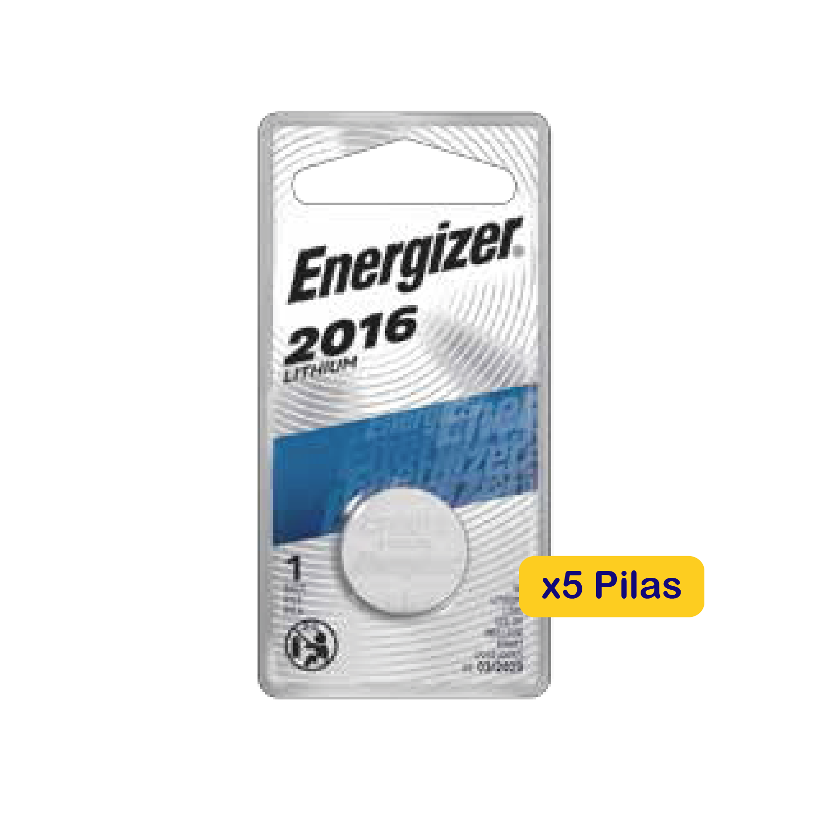 Pila Energizer Tipo Botón 2016 X 5 Un