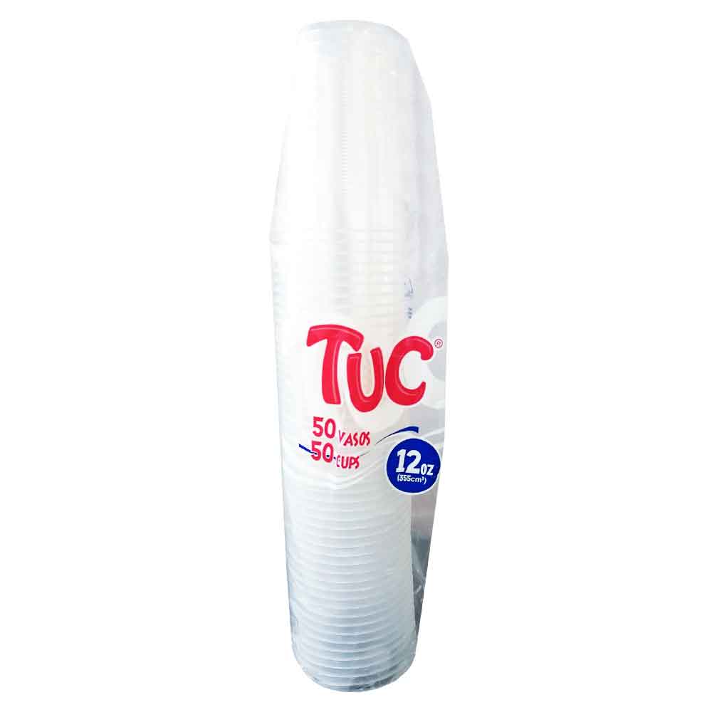 Vaso Tuc Transparente 12 oz Paquete 50 Unds