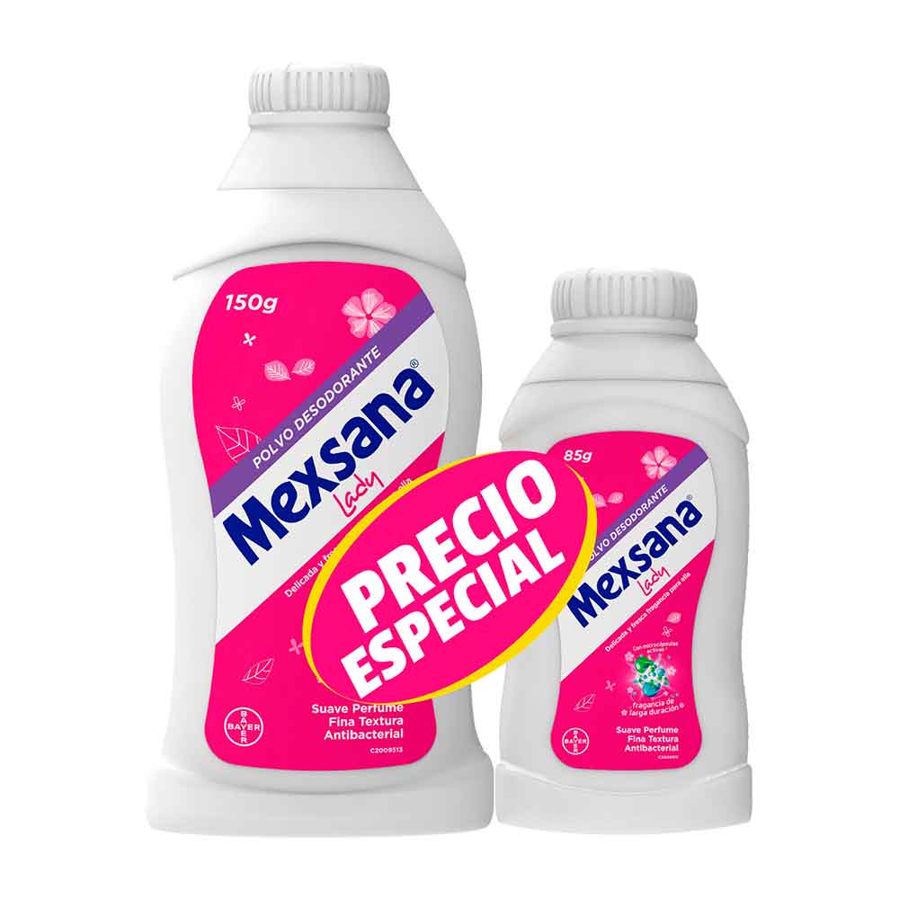 Talco Mexsana Lady x 150 gr + 85 gr Precio Especial