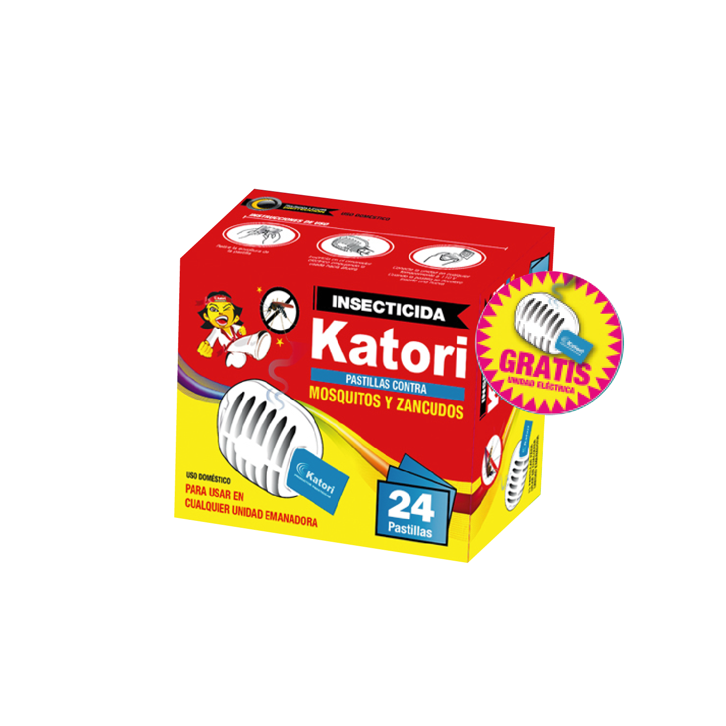 Unidad Electrica Katori + 24 Pastillas