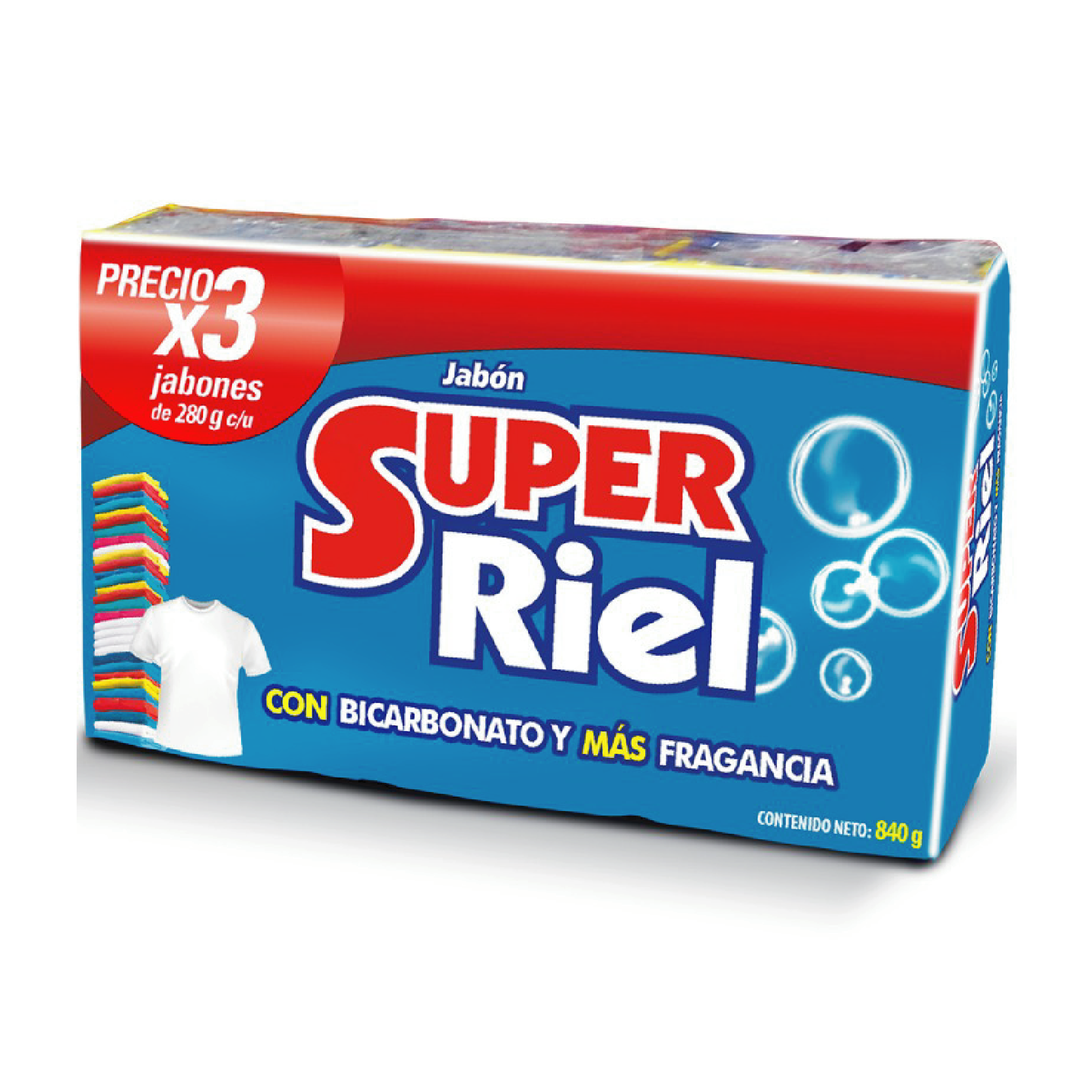 Jabón Super Riel 3 Un x 280 Gr