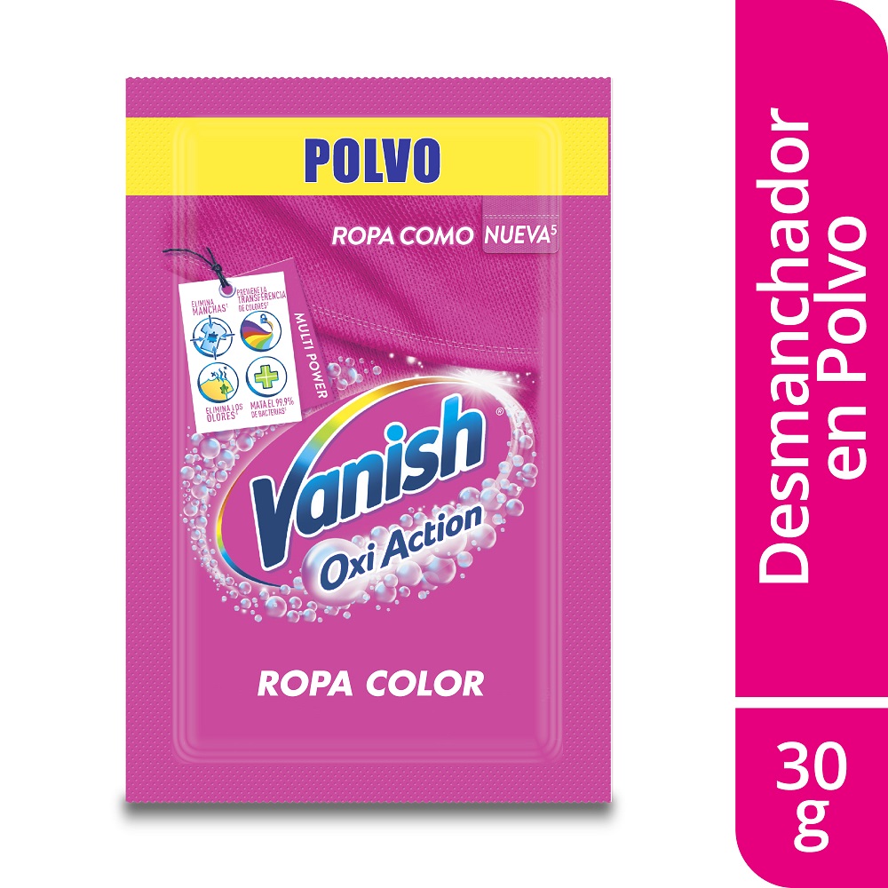 Quitamanchas Vanish Rosa O2 Display x 12 Un x 30 gr