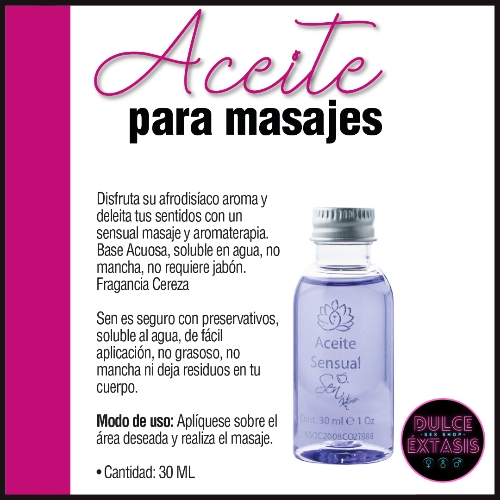 ACEITE PARA MASAJES X 30 ML SEN INTIMO

