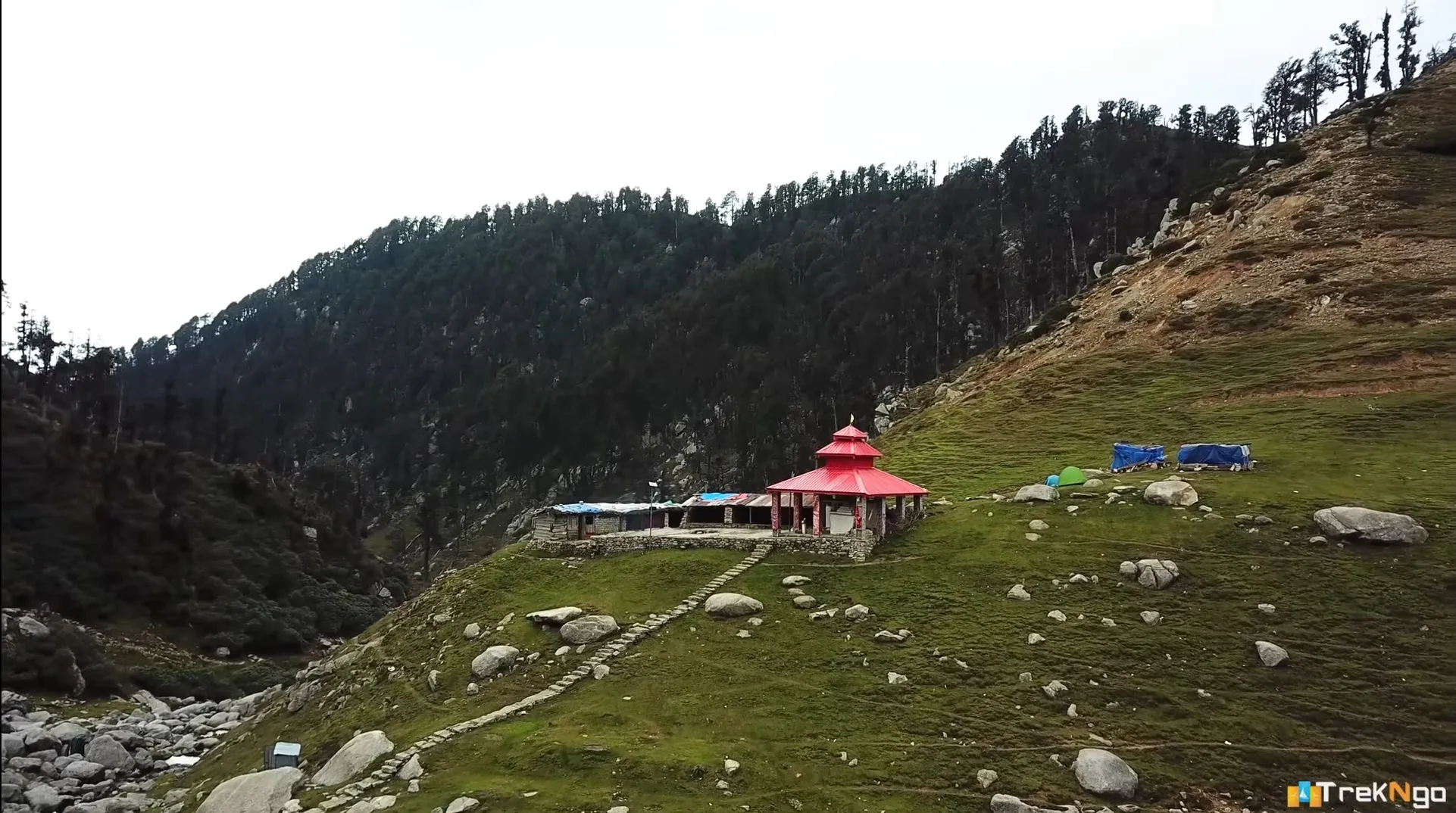 Kareri Lake Trek trek view 4 - mountain scenery