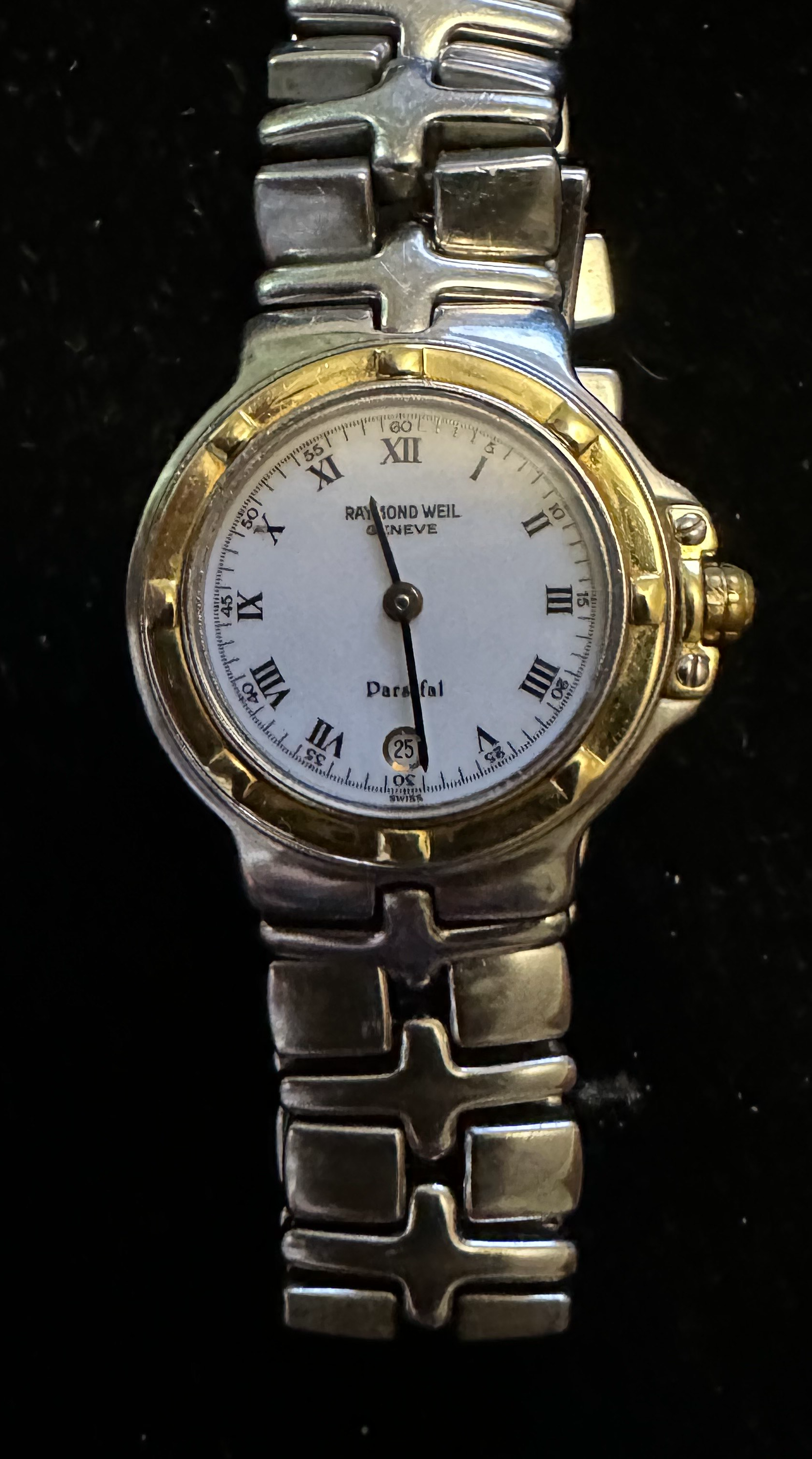 Raymond Weil Geneve Parsifal Watch Numbered 9988 with 18k Gold Trim