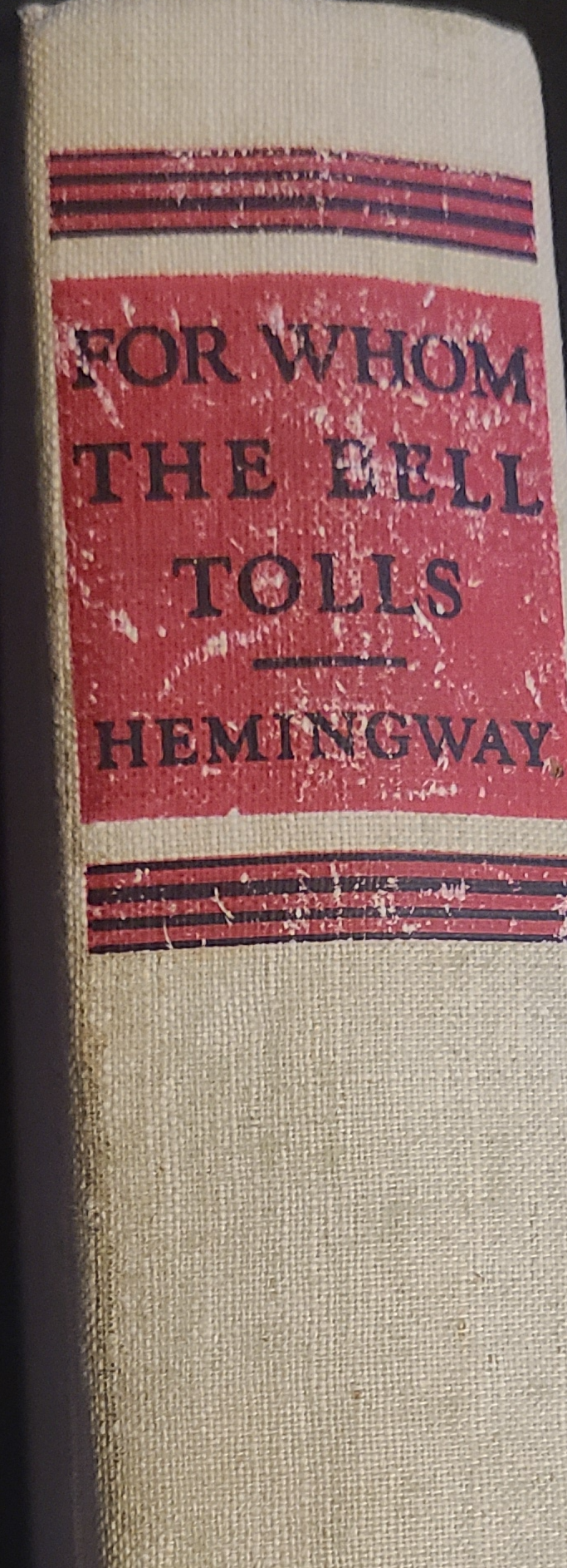 FOR WHOM THE BELLS TOLL by Earnest Hemingway - 1940 Hardcover First Edition thumbnail 3