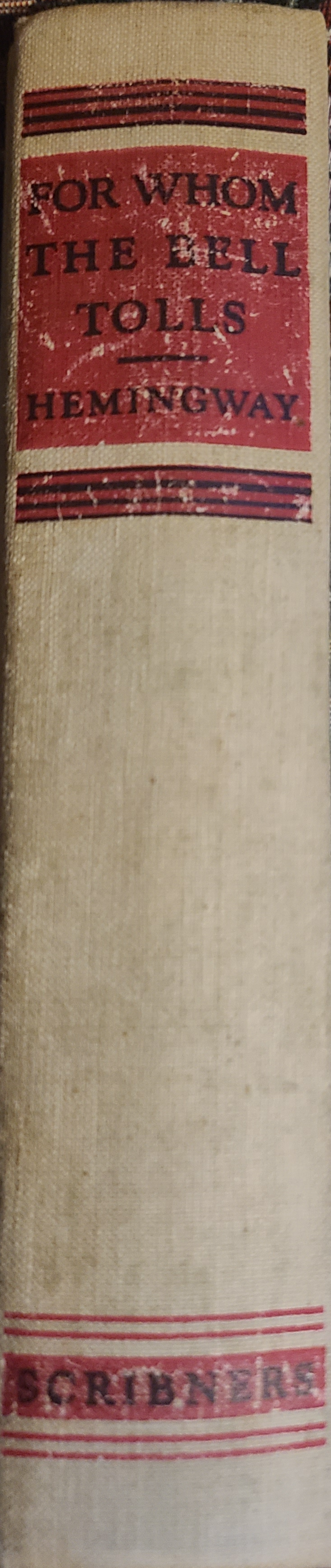 FOR WHOM THE BELLS TOLL by Earnest Hemingway - 1940 Hardcover First Edition thumbnail 1