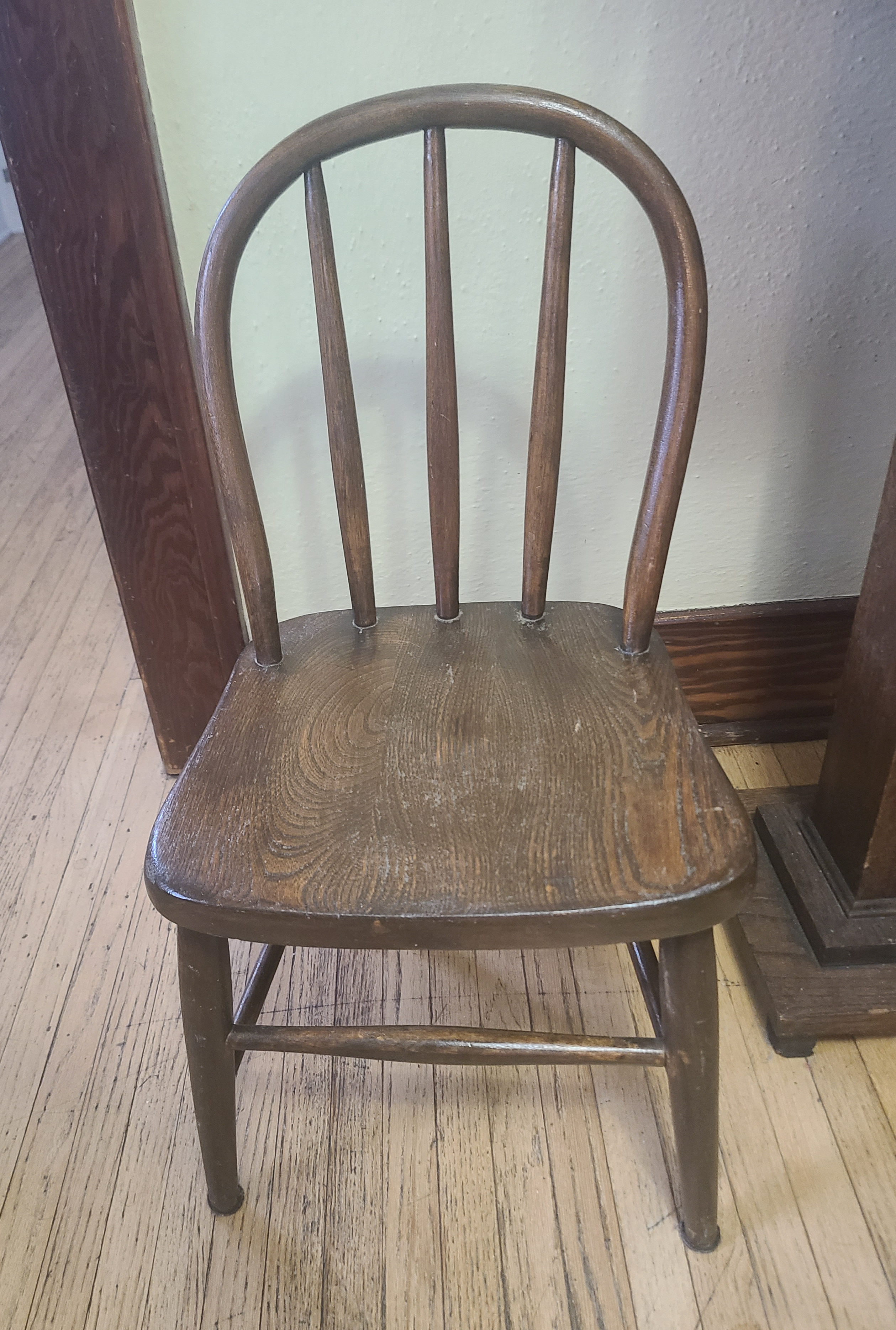 Antique Childs Solid Wood Spindle-back Chair