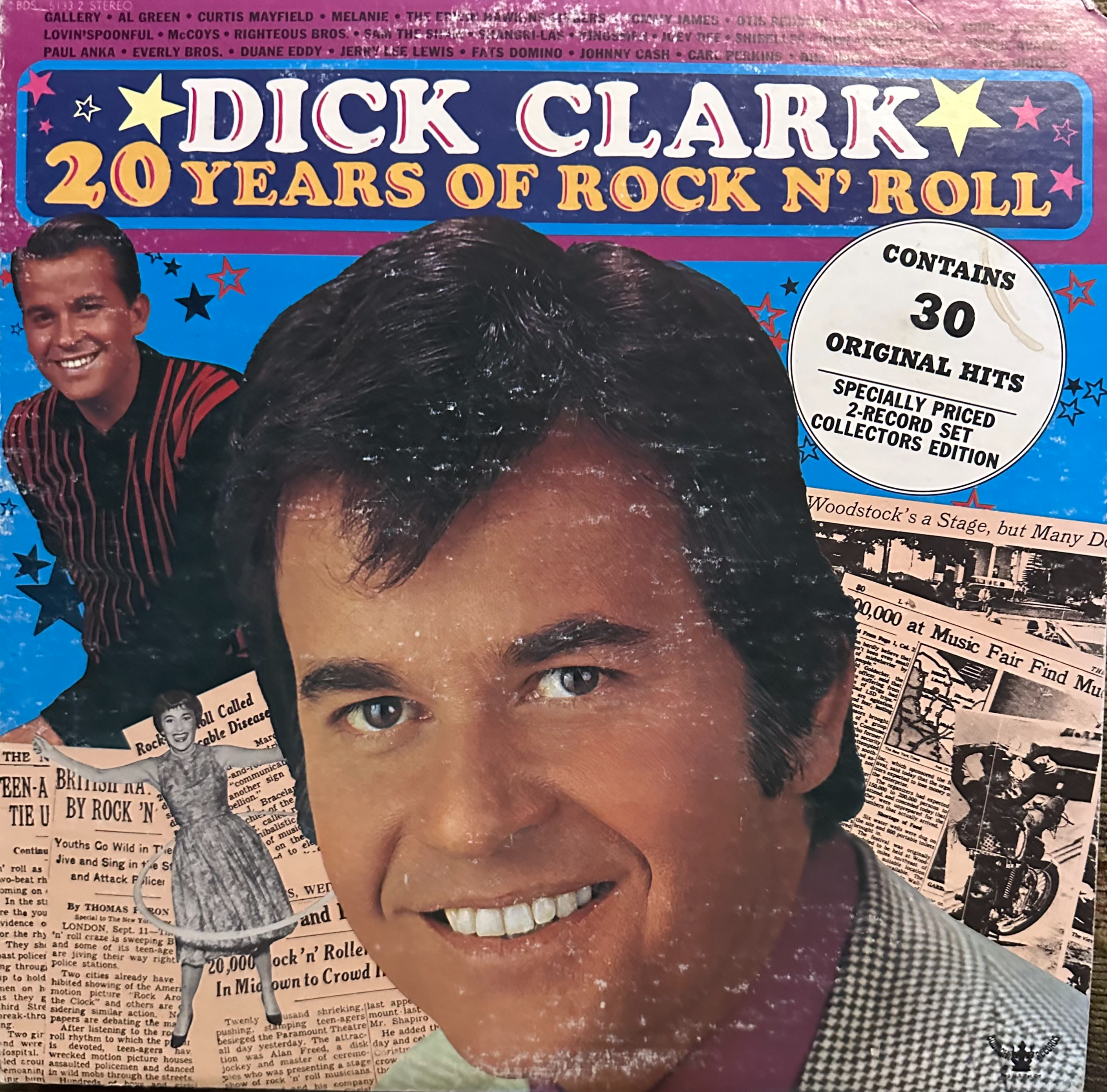 Dick Clark - 20 Years of Rock N' Roll, 1973 Double Vinyl LP