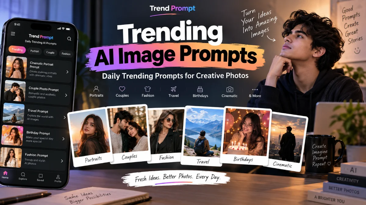 Trending AI Image Prompts: Daily Trending Prompts for Creative Photos