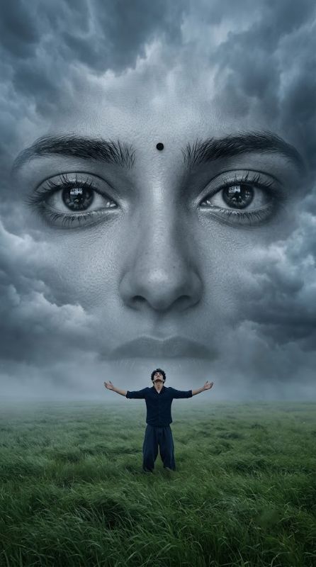 Girl Eyes in Sky prompt