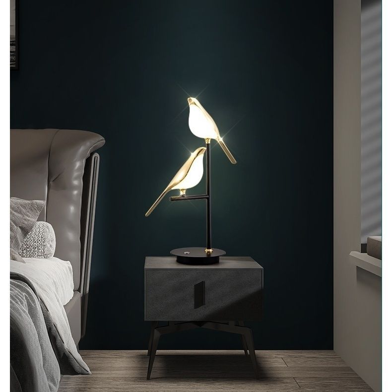 Golden Bird LED Wall Lights Parlor Bar Creative Wall Lamps Novelty Sconces Bedroom Bedside Lamp Living Room Decoration — view 3