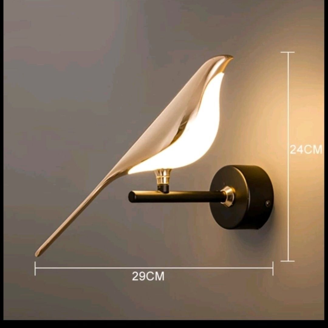 Golden Bird LED Wall Lights Parlor Bar Creative Wall Lamps Novelty Sconces Bedroom Bedside Lamp Living Room Decoration — view 5
