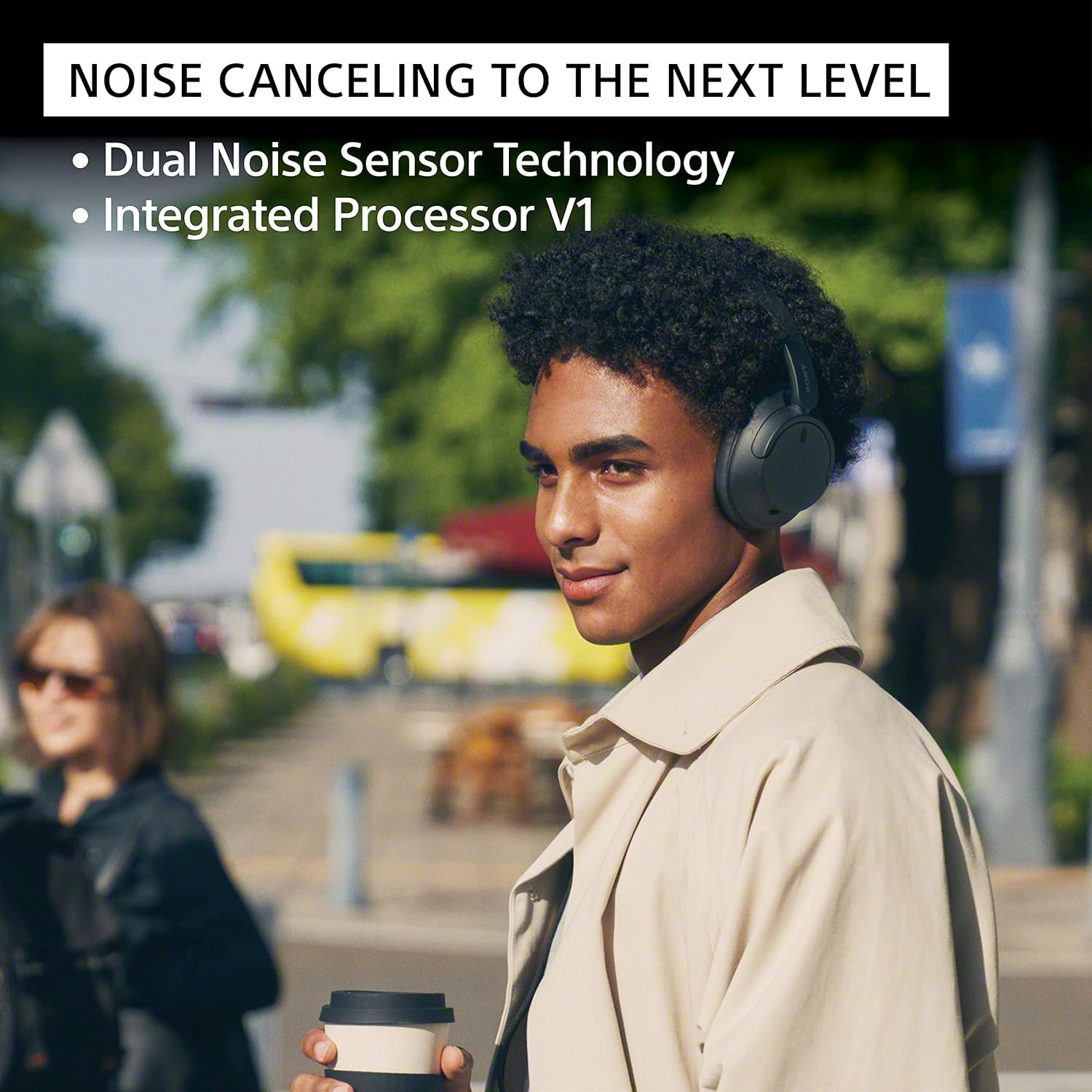 Sony WH-CH720N Wireless Noise Cancelling Over-Ear Headphones, Black - Up to 35 Hrs Battery, Multipoint Connection — view 2