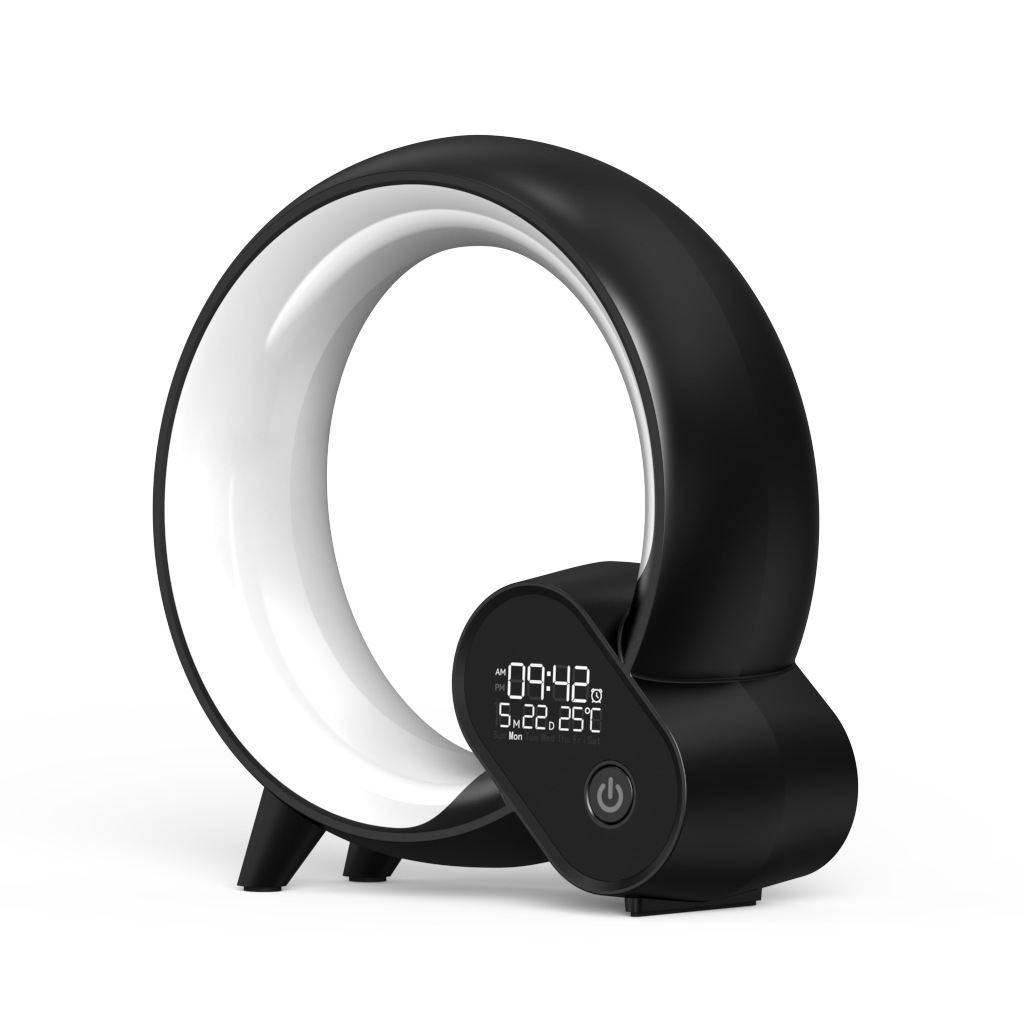 Creative Q Light Analog Sunrise Digital Display Alarm Clock Bluetooth Audio Intelligent Wake-up Q Colorful Atmosphere Light — view 5