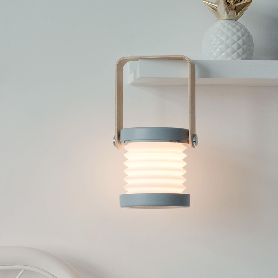 Foldable Touch Dimmable Reading LED Night Light Portable Lantern Lamp USB Rechargeable For Home Decor — view 3