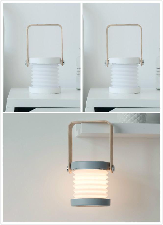 Foldable Touch Dimmable Reading LED Night Light Portable Lantern Lamp USB Rechargeable For Home Decor — view 8