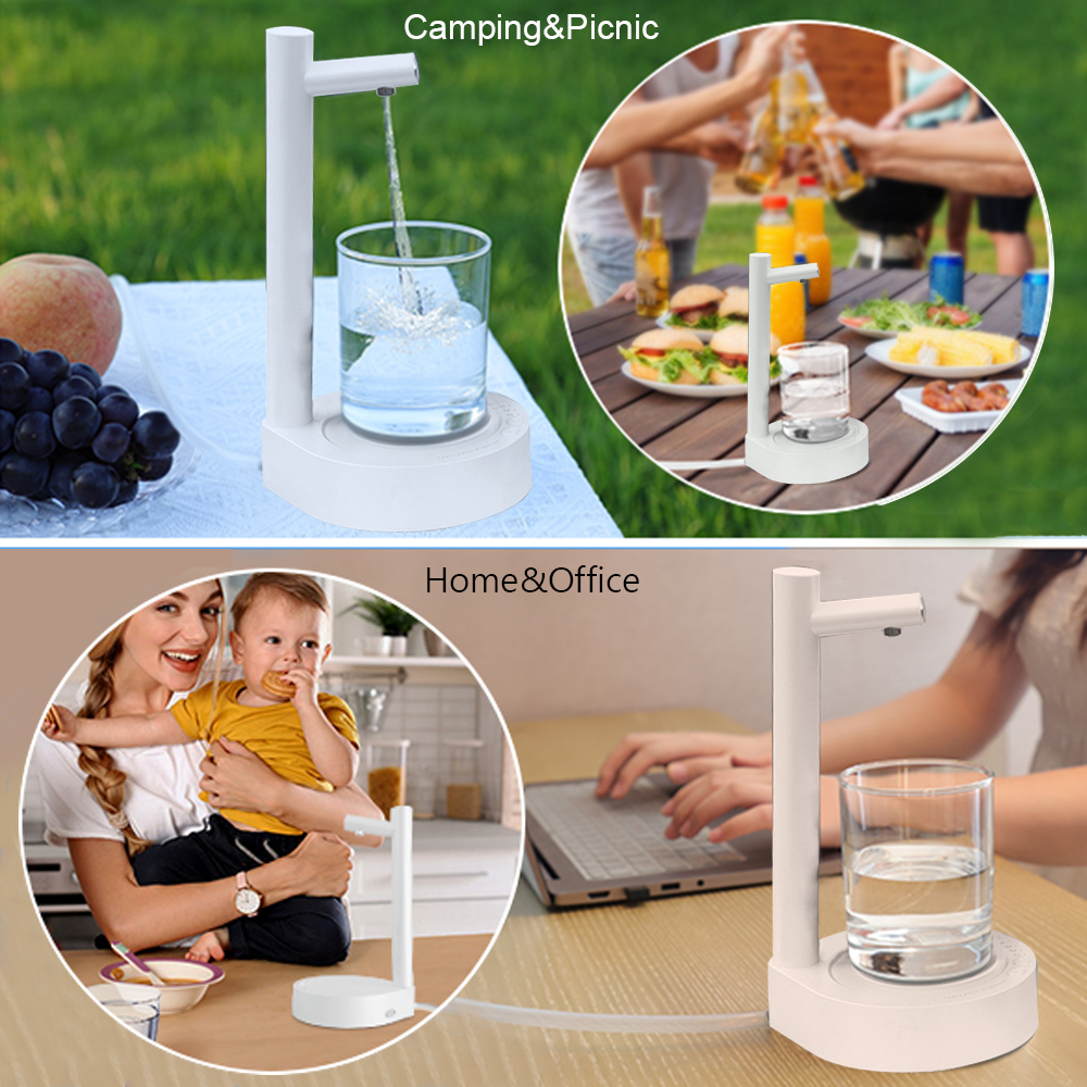 Desk Dispenser Electric Water Gallon Automatic Water Bottle Dispenser Rechargeable Water Dispenser — view 4