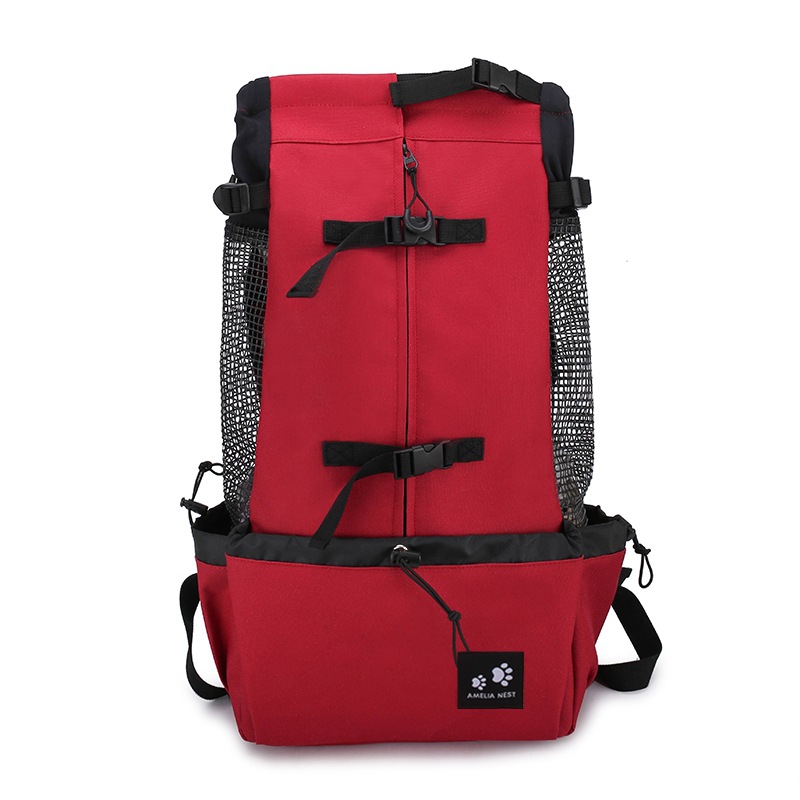Pet Dog Carrier Bag Carrier For Dogs Backpack Out Double Shoulder Portable Travel Backpack Outdoor Dog Carrier Bag Travel — view 7