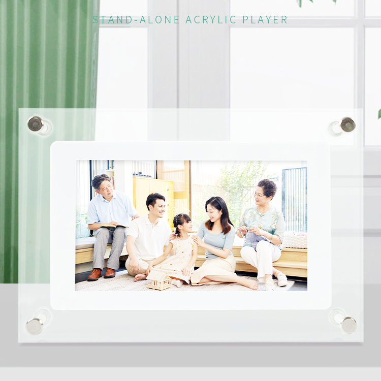 Digital Picture Frame Acrylic Video Player Digital Photo Frame Vertical Display With 1GB And Battery Type C Video Frame Gift For Loved — view 4