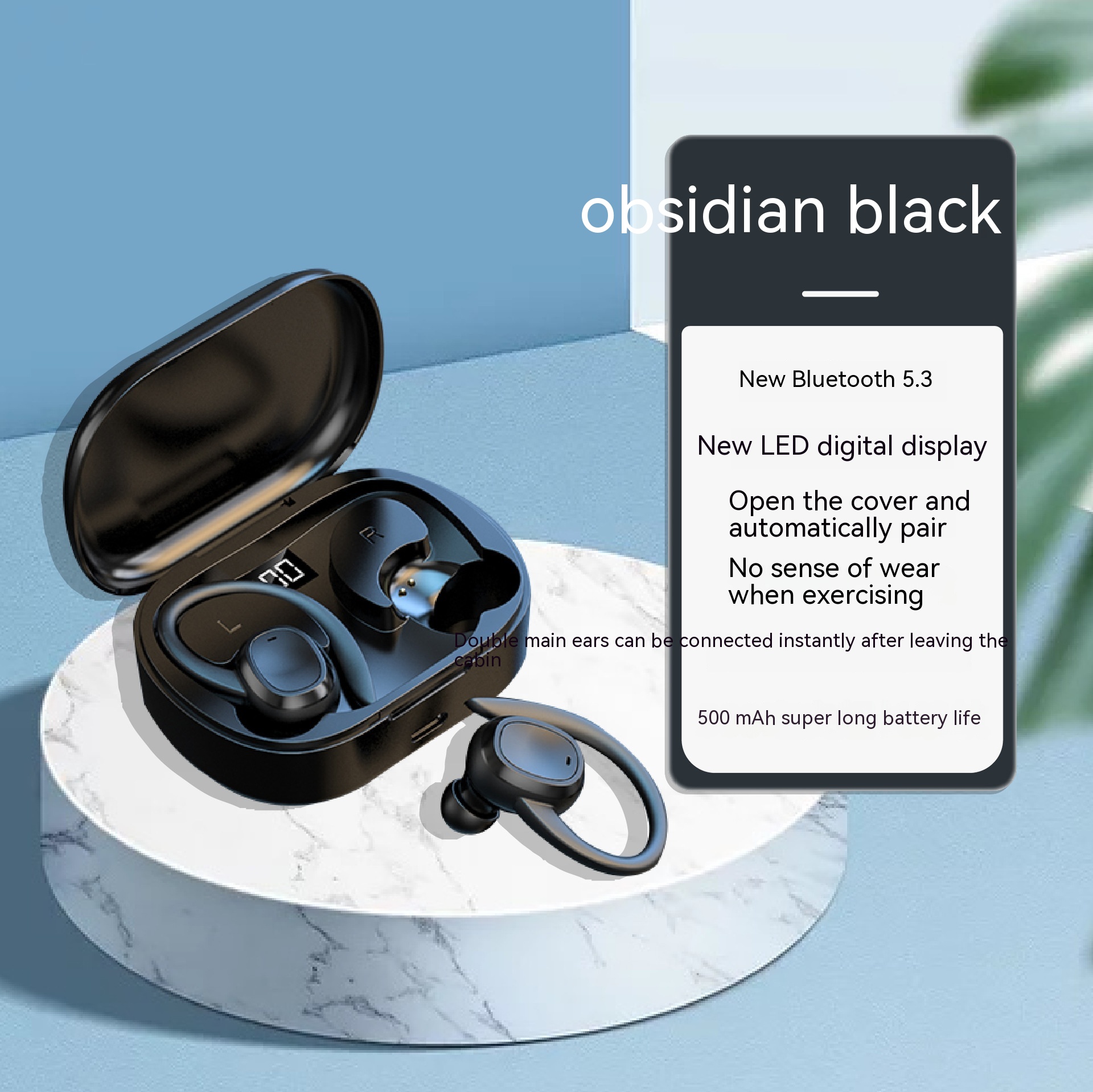 Wireless Sports Ear Hook Earphones — view 6