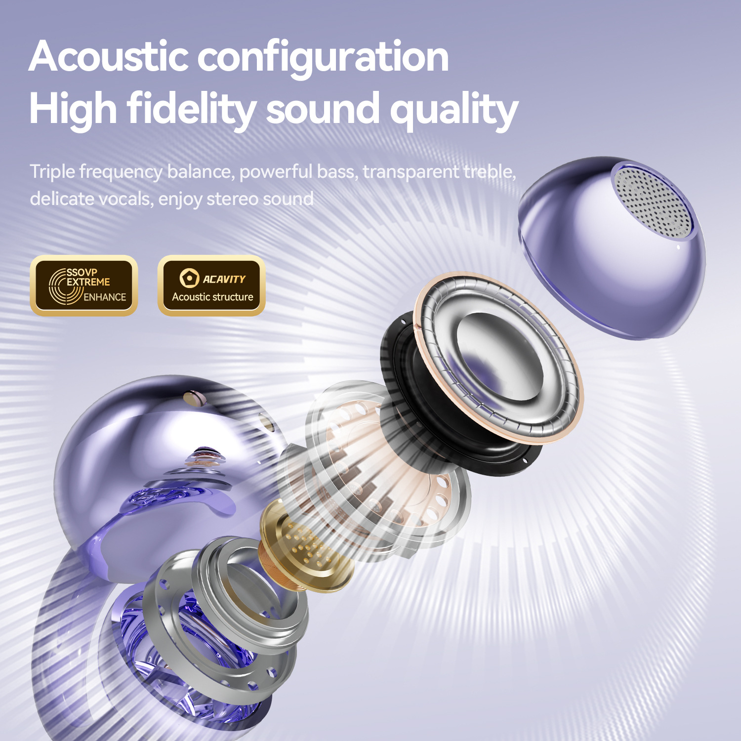 2025 New GL8 Selected Earphones High Beauty Earclip Type Wireless Bluetooth Earphones — view 3