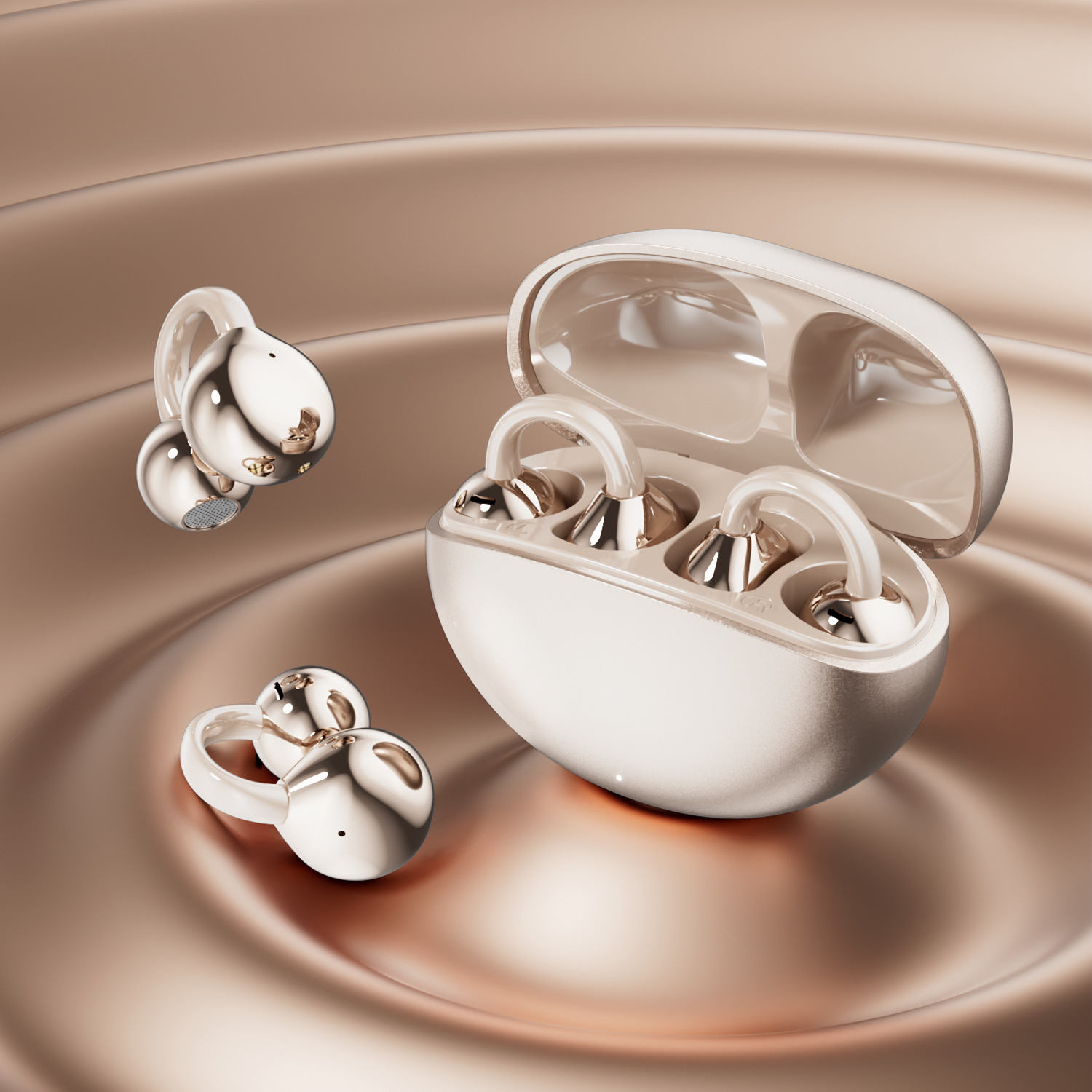 2025 New GL8 Selected Earphones High Beauty Earclip Type Wireless Bluetooth Earphones