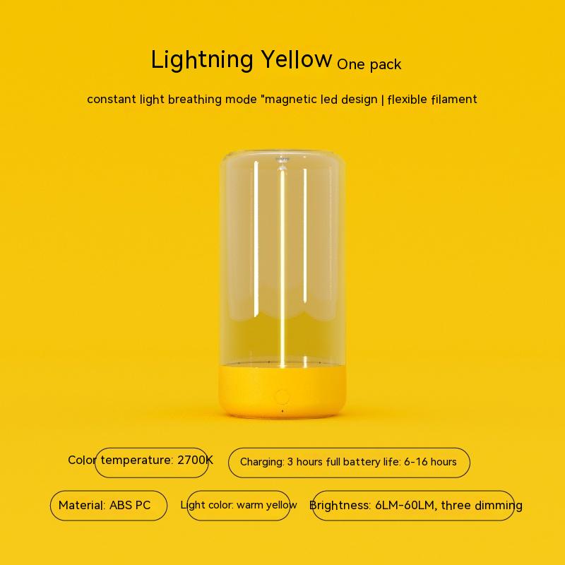 New LED Camping Light Type-c Rechargeable Portable Night Light With High Transparency And Anti Drop Creative Atmosphere Light — view 8