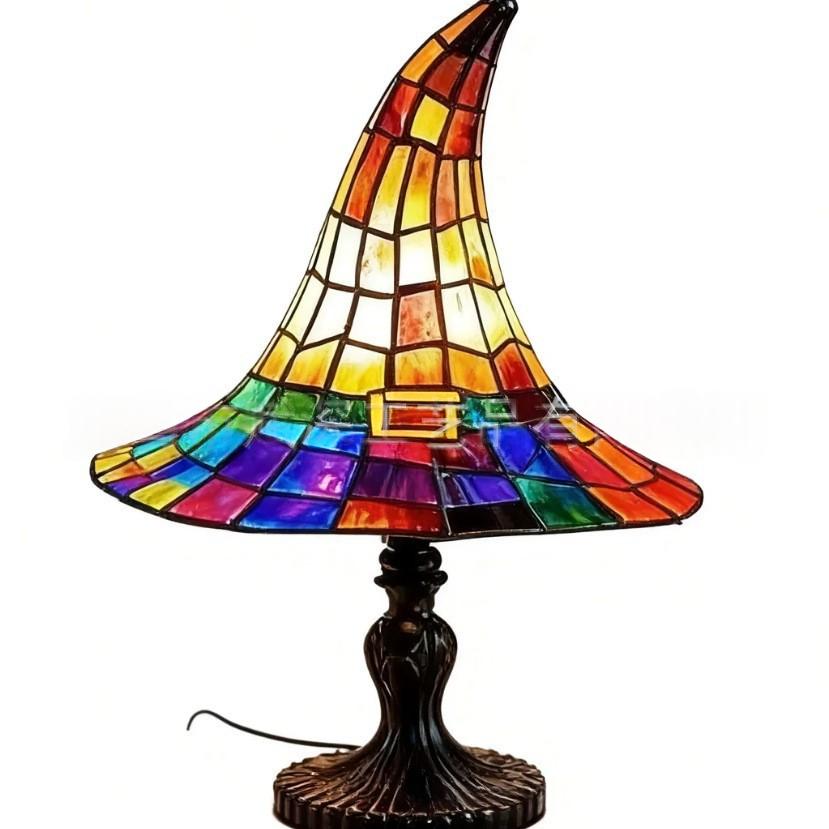 Witch Hat Lamps Creative Home Gothic Night Light Gift Witch Hat Light Ornament Halloween Home Ornament Decoration — view 3