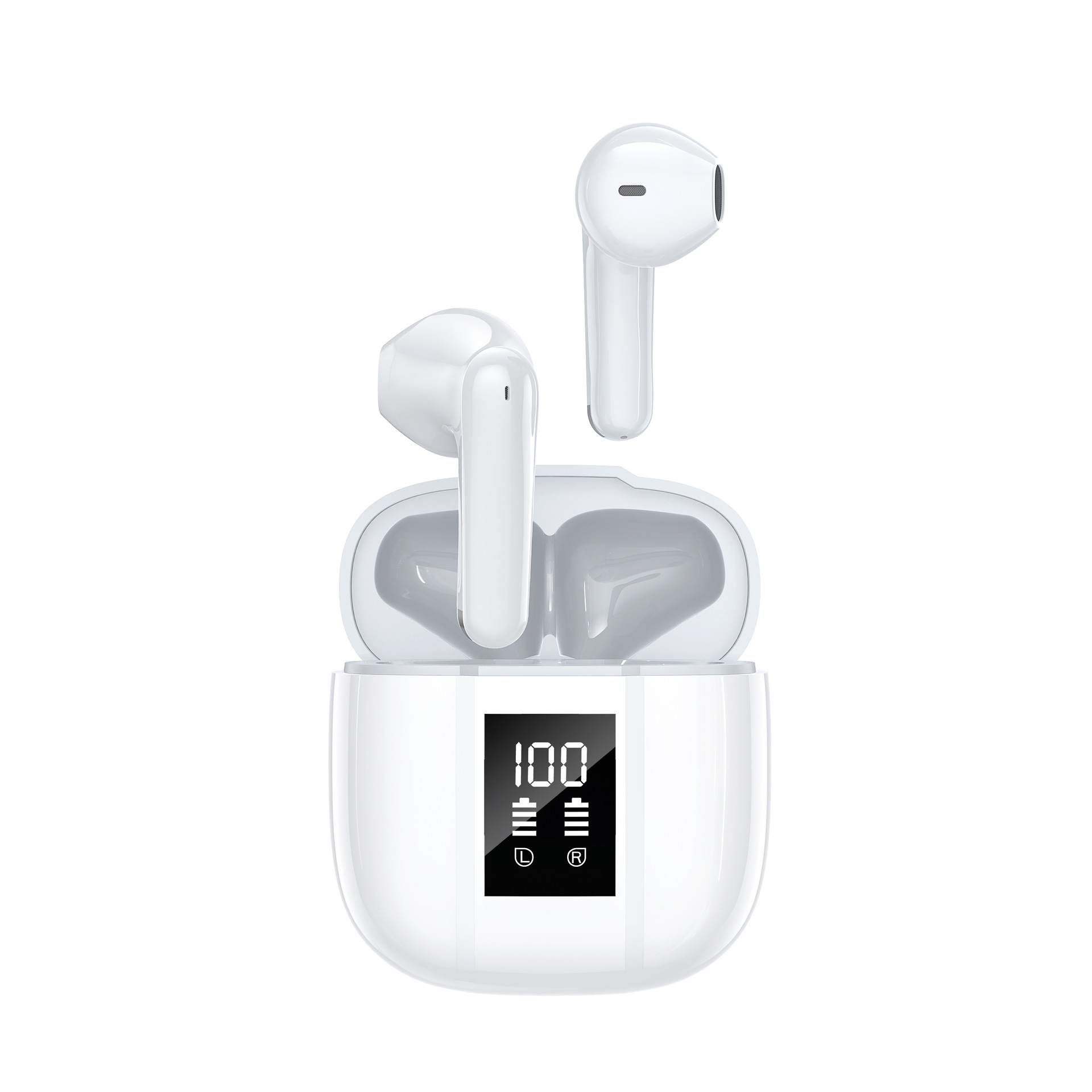 Wireless Bluetooth Earphones With Battery Level Display — view 4