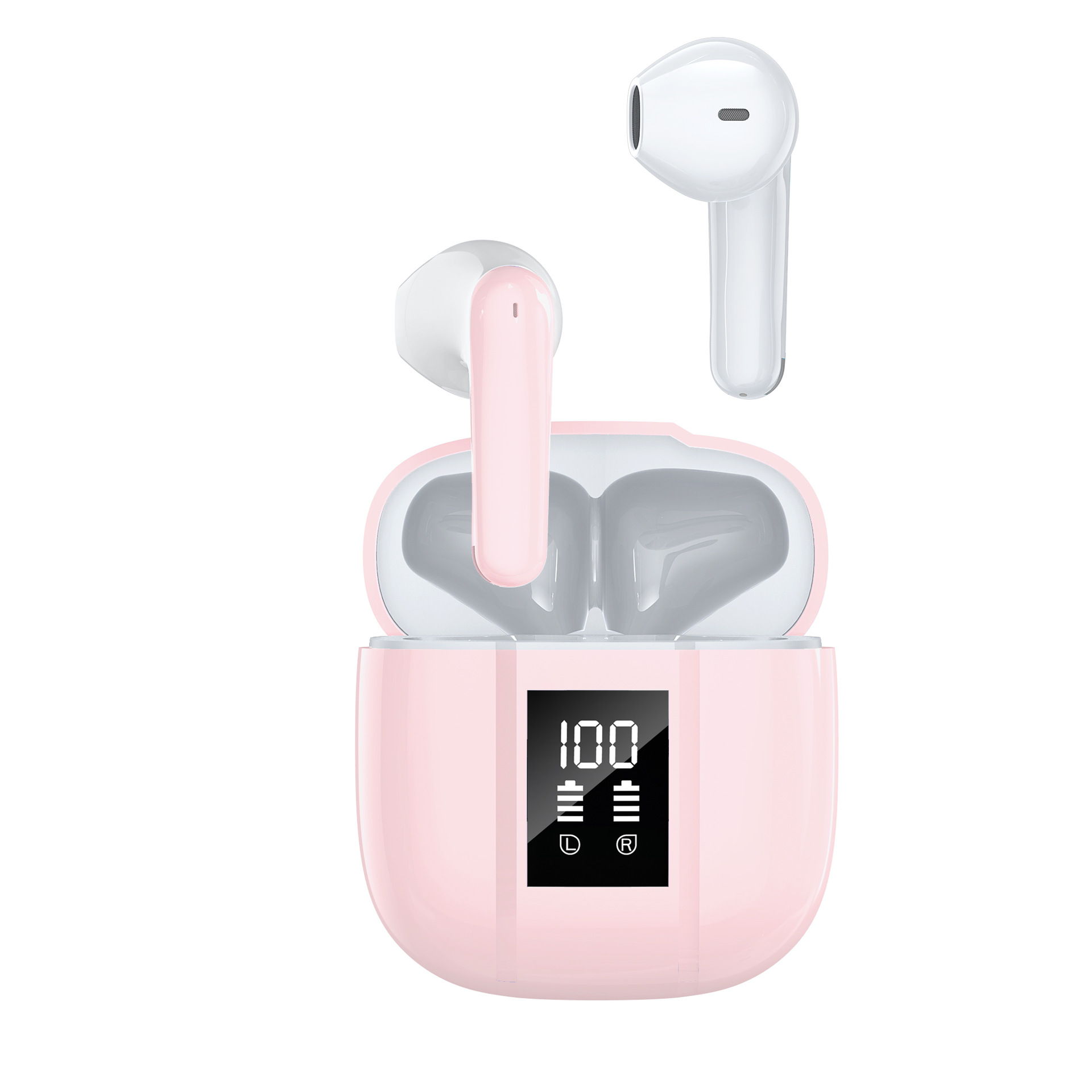 Wireless Bluetooth Earphones With Battery Level Display — view 5