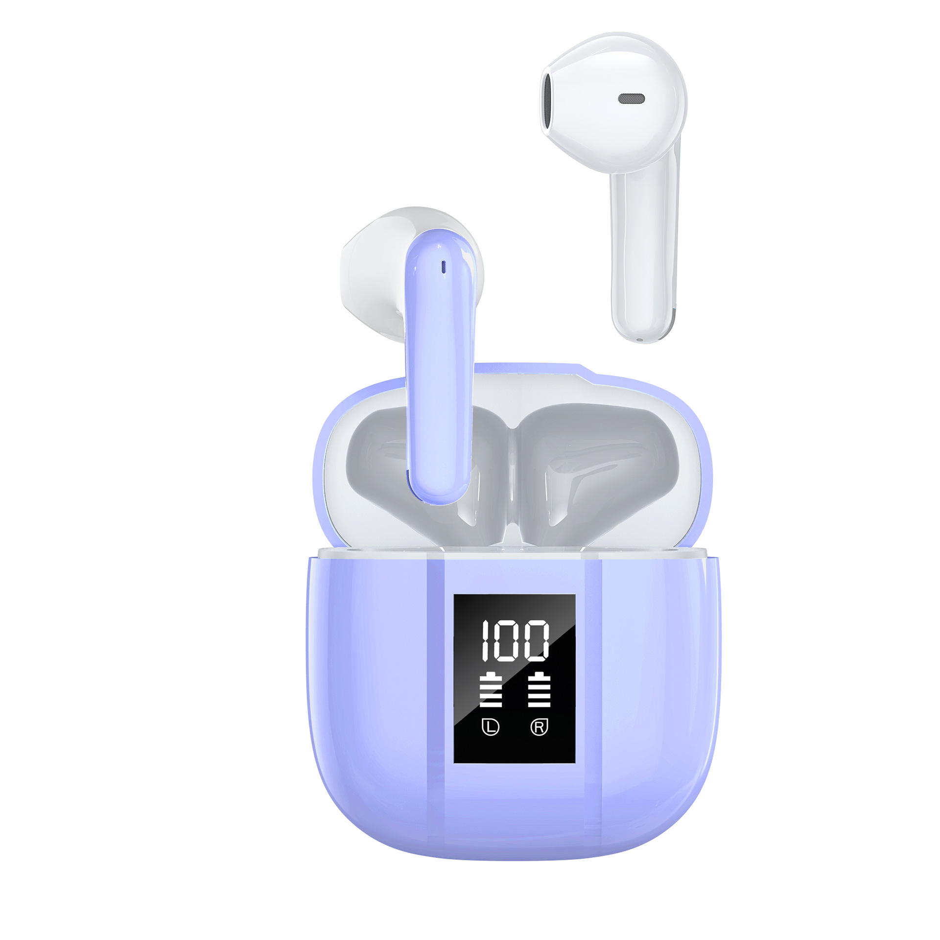 Wireless Bluetooth Earphones With Battery Level Display — view 6
