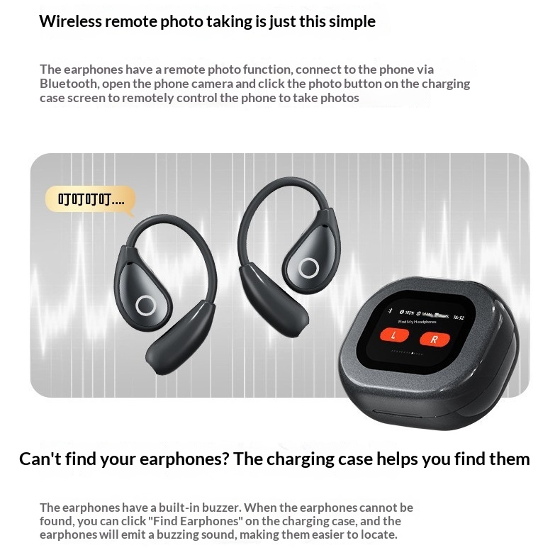 Air-conduction Open-style Wireless Bluetooth Earphones — view 3