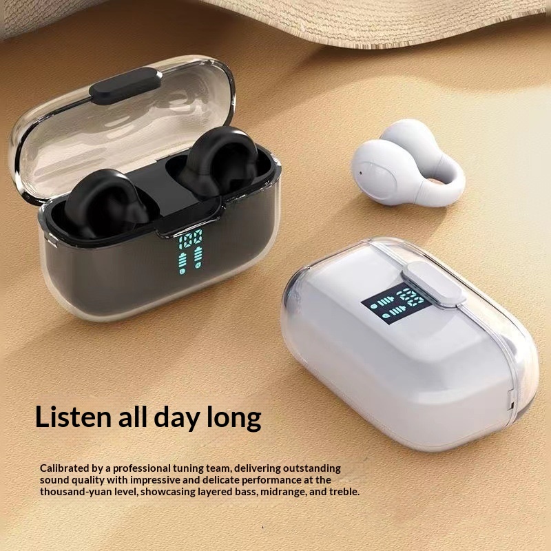 Ear-clip Bone Conduction Soft Silicone Bluetooth Earphones — view 4