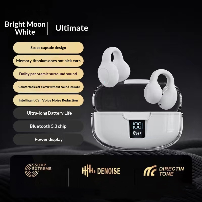 Ear-clip Bone Conduction Soft Silicone Bluetooth Earphones — view 6