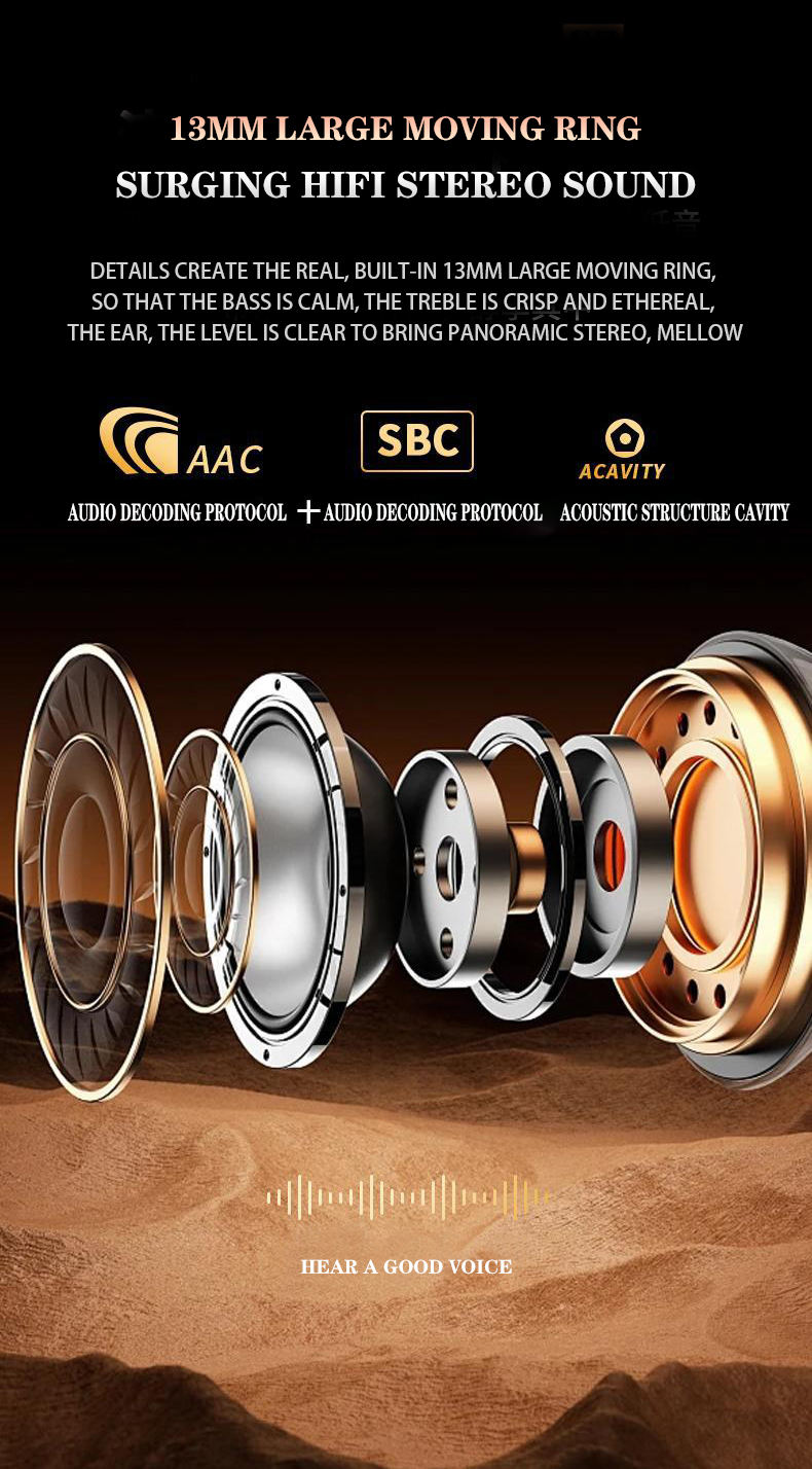 2025 New HiFi Earbuds with ANC Low Latency Wireless Earphones In-Ear Mic Sound Cancelling Auriculares Headphone Earbud — view 3