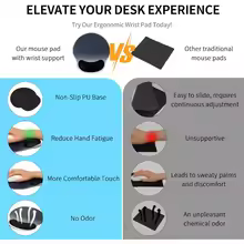 Gradient Mouse Pad Ergonomic Wrist Support Non Slip Mice Mat for Office Gaming — view 4