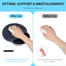 Gradient Mouse Pad Ergonomic Wrist Support Non Slip Mice Mat for Office Gaming — view 5