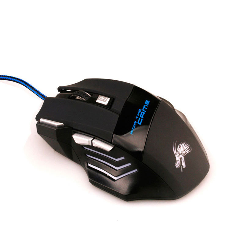 7-button Colorful Glowing USB Gaming Mouse — view 7