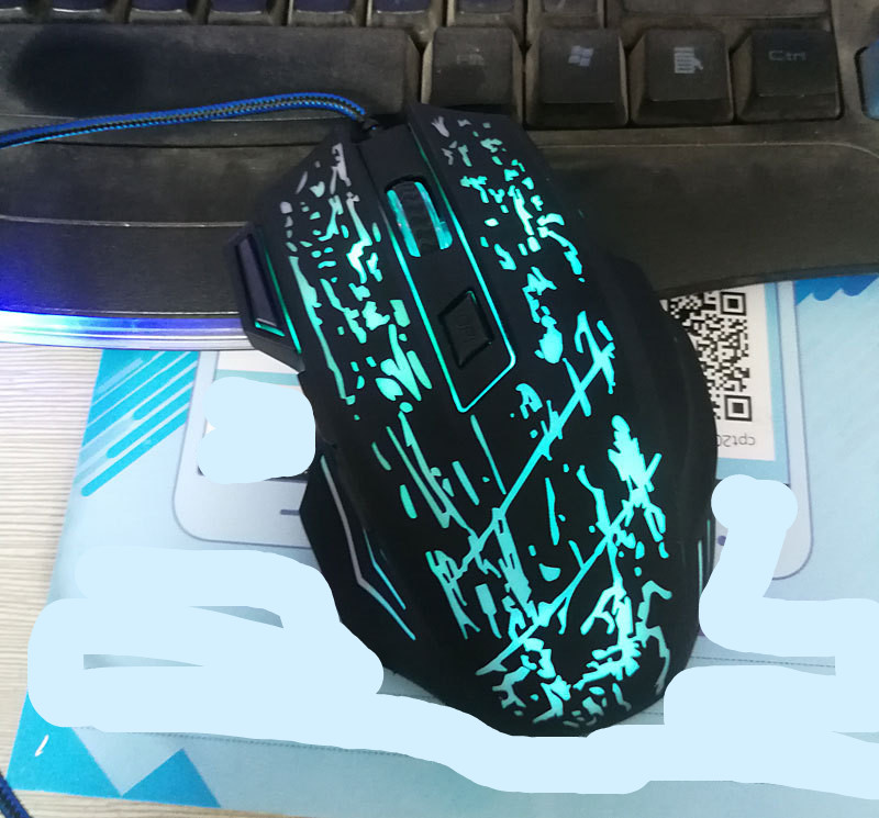 7-button Colorful Glowing USB Gaming Mouse — view 8