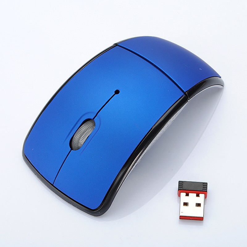 Wireless Optical Mouse Folding Mouse Creative Folding Switch Featured Curved Mouse — view 4
