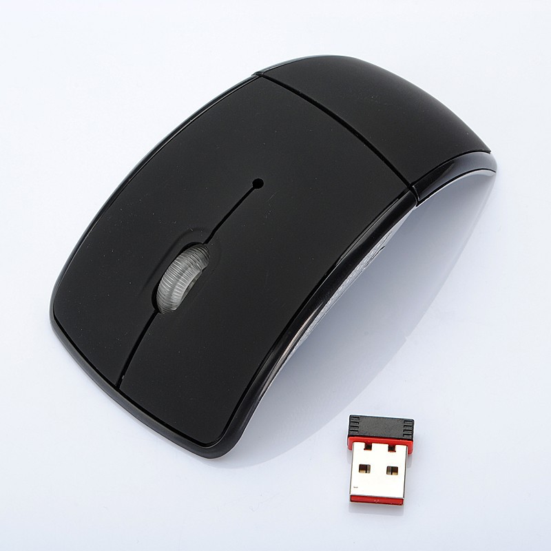 Wireless Optical Mouse Folding Mouse Creative Folding Switch Featured Curved Mouse — view 5