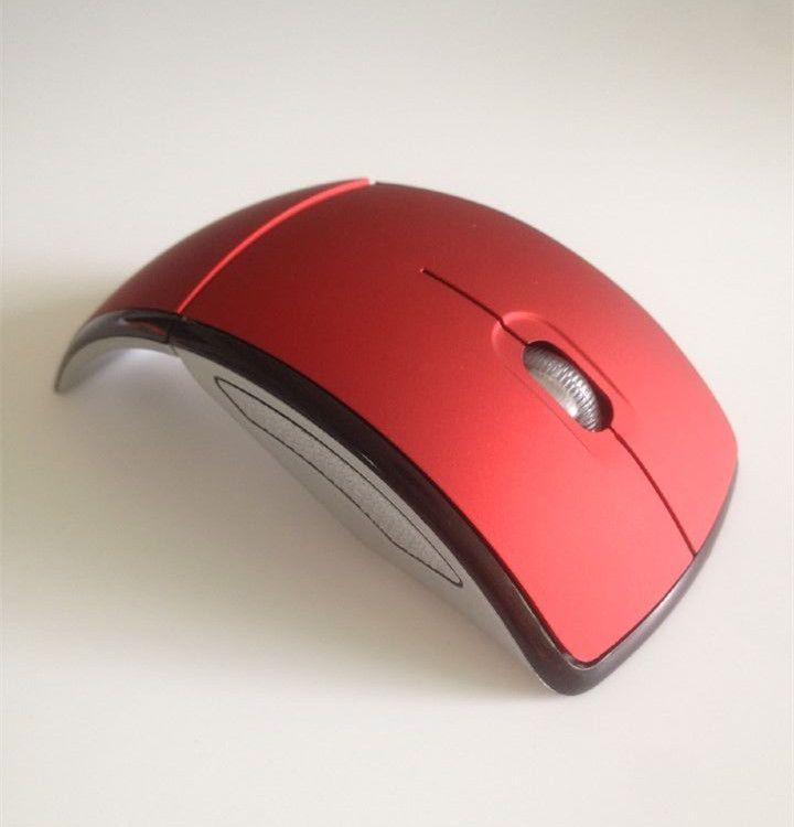 Wireless Optical Mouse Folding Mouse Creative Folding Switch Featured Curved Mouse — view 6