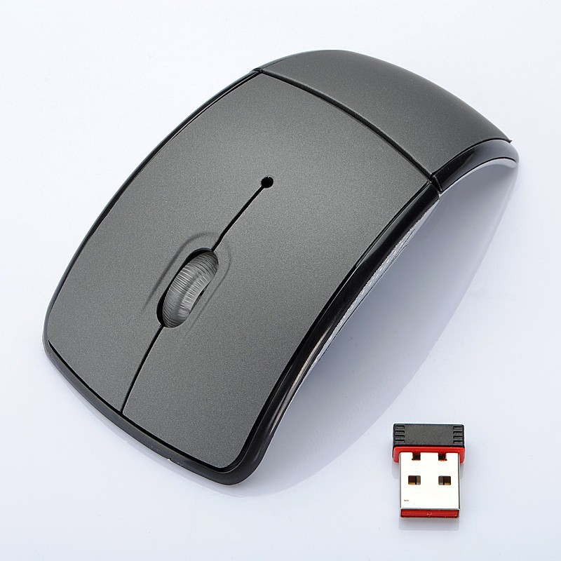 Wireless Optical Mouse Folding Mouse Creative Folding Switch Featured Curved Mouse — view 7